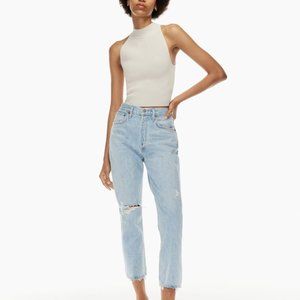 AGOLDE Riley Jean High-waisted cropped jeans